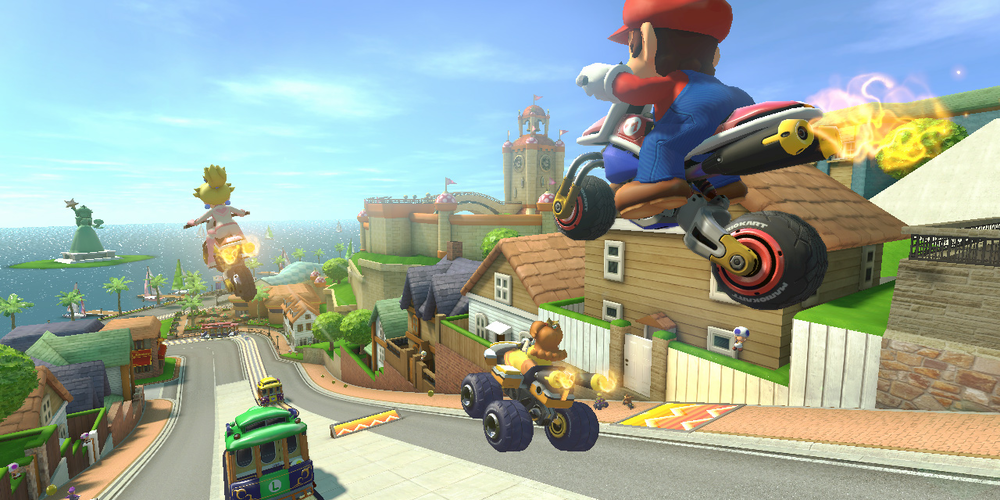 Mario Kart 8 game screen
